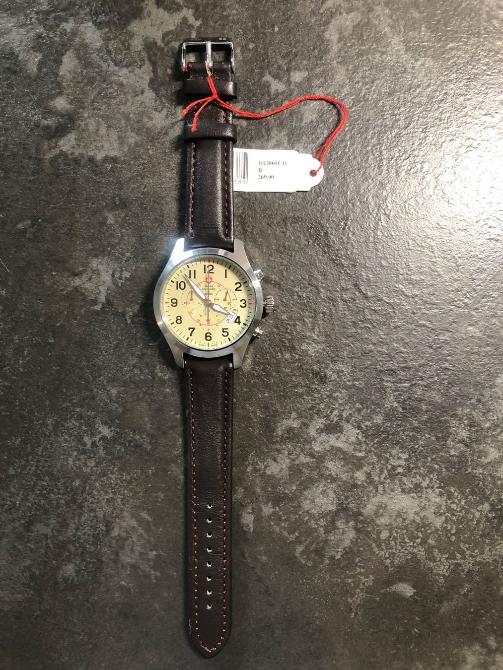 Uhren: Montre chronographe modèle élégant SWISS MADE – Neu und originalverpackt aus Nyon von stylevintage79 1