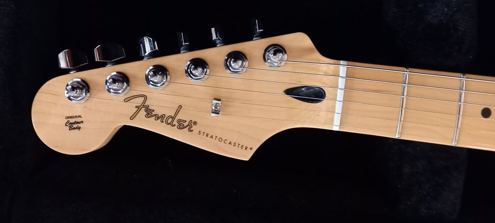 Dopro Lefty ST Stratocaster Pickguard – Für Linkshänder, Tremolo-Abdeckung, Weißer Perlmutt