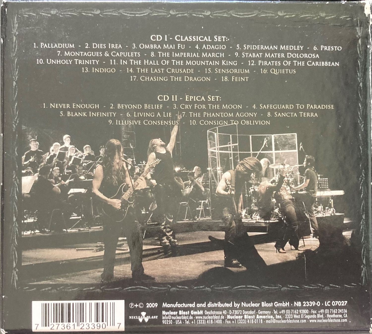 CD: EPICA - THE CLASSICAL CONSPIRACY – Usato da Poliez-Pittet venduto da Newtown-Records 1