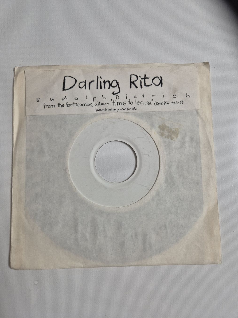 Schallplatten: l Rudolph Dietrich  - Darling Rita - Single 7 , CH – Gebraucht aus Uster von newwave0