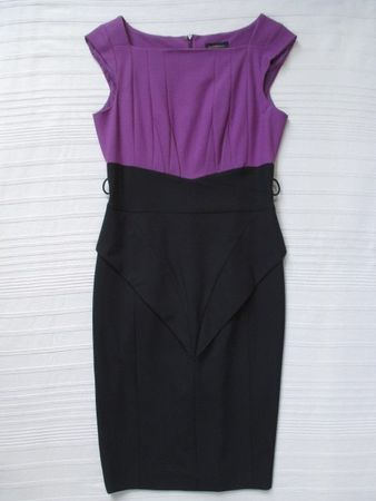 Roberto Cavalli – CLASS Etuikleid Lila/Schwarz IT 44