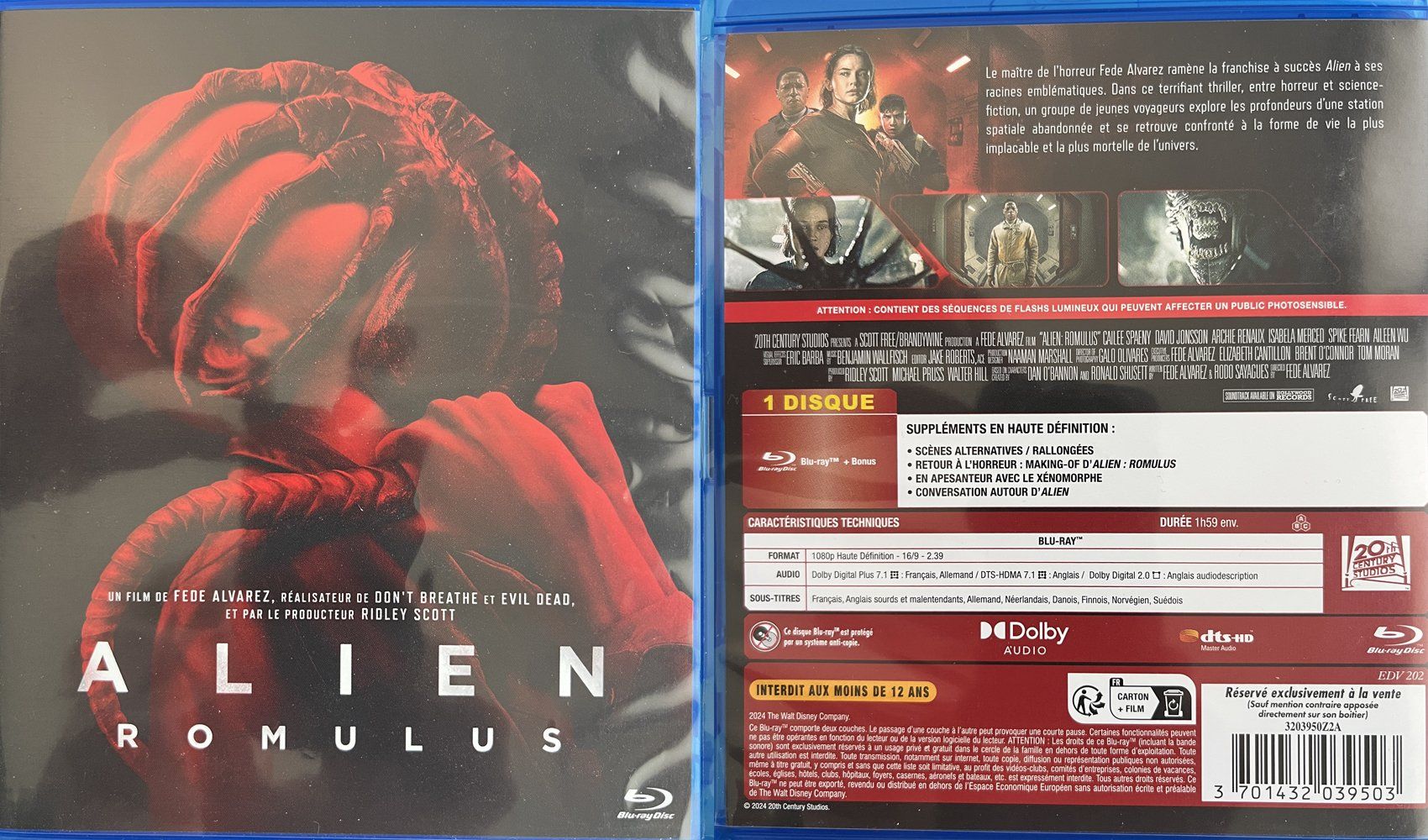 Tutti i DVDs: Blu-ray Alien Romulus – Nuovo (secondo la descrizione) da Satigny venduto da carbone888