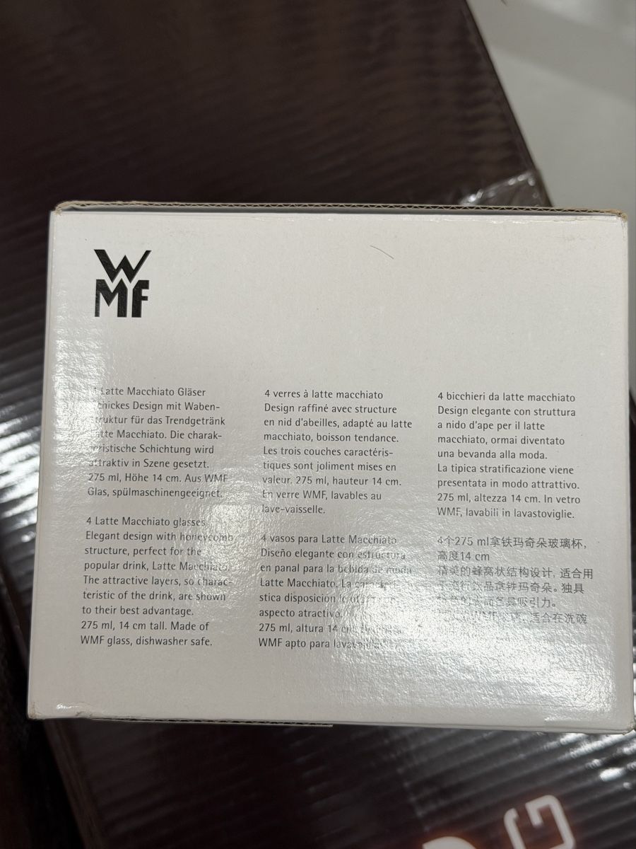 WMF Bicchieri: WMF CoffeeTime Latte Macchiato Gläser 4er-Set – Nuovo (secondo la descrizione) da Küsnacht ZH venduto da guo_rnh6 3