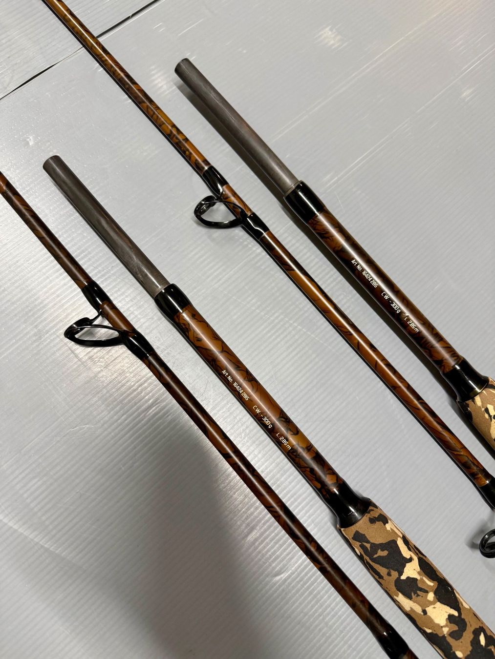 Canne da pesca: 2x  Wildcat Welsruten 2.85m – Usato da Trimbach venduto da duri.. 1