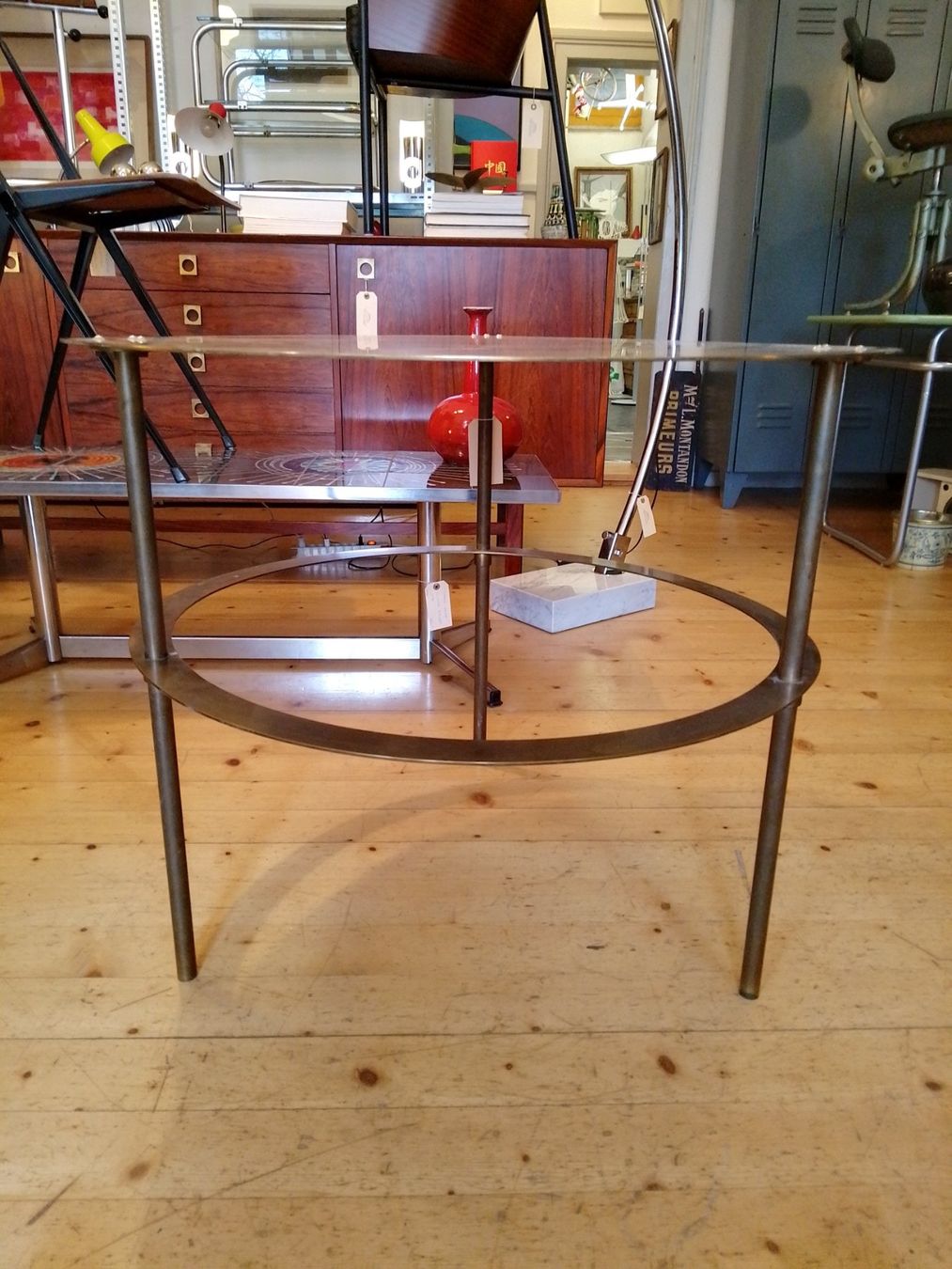 Tavoli: Table d'appoint ronde en cuivre – Usato da Biel/Bienne venduto da frenetic 2