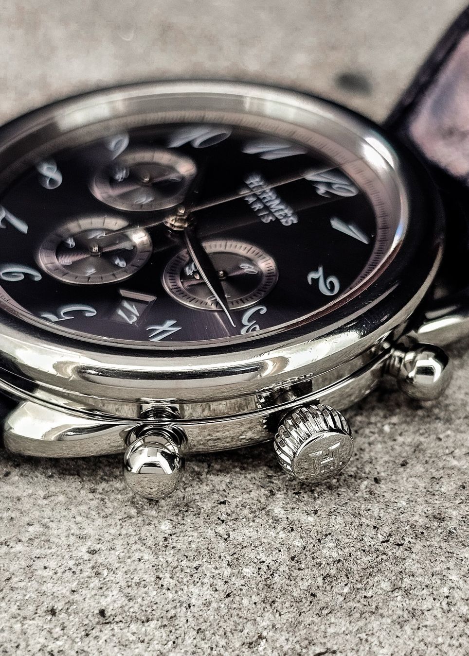 Hermès Montres: Hermès Arceau Chronograph  mit Box und Garantie – D'occasion à Lugano par R.Riccardo 7