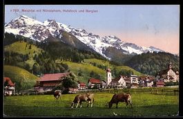 AK Melchtal, Mit Nünalphorn, Hutstock und Barglen