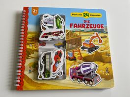 Kinderbuch: Die Fahrzeuge mit Magneten. NEU