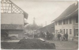 Landwirtschaft/Bauernfamilie 1910 Pferde-Fuhrwerk TG/ZH/SH?