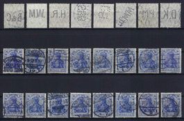 Germania Briefmarken 1900-1922 mit Perfin gest.