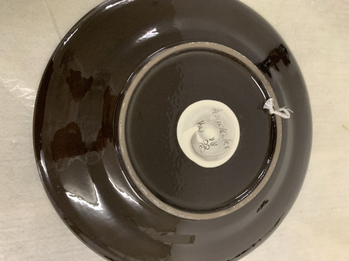 Piatti: Handbemalter Teller, Platte, Keramik, Durchmesser 32cm Ki7 – Nuovo e nell'imballaggio originale da Erlenbach ZH venduto da Ritschly 3
