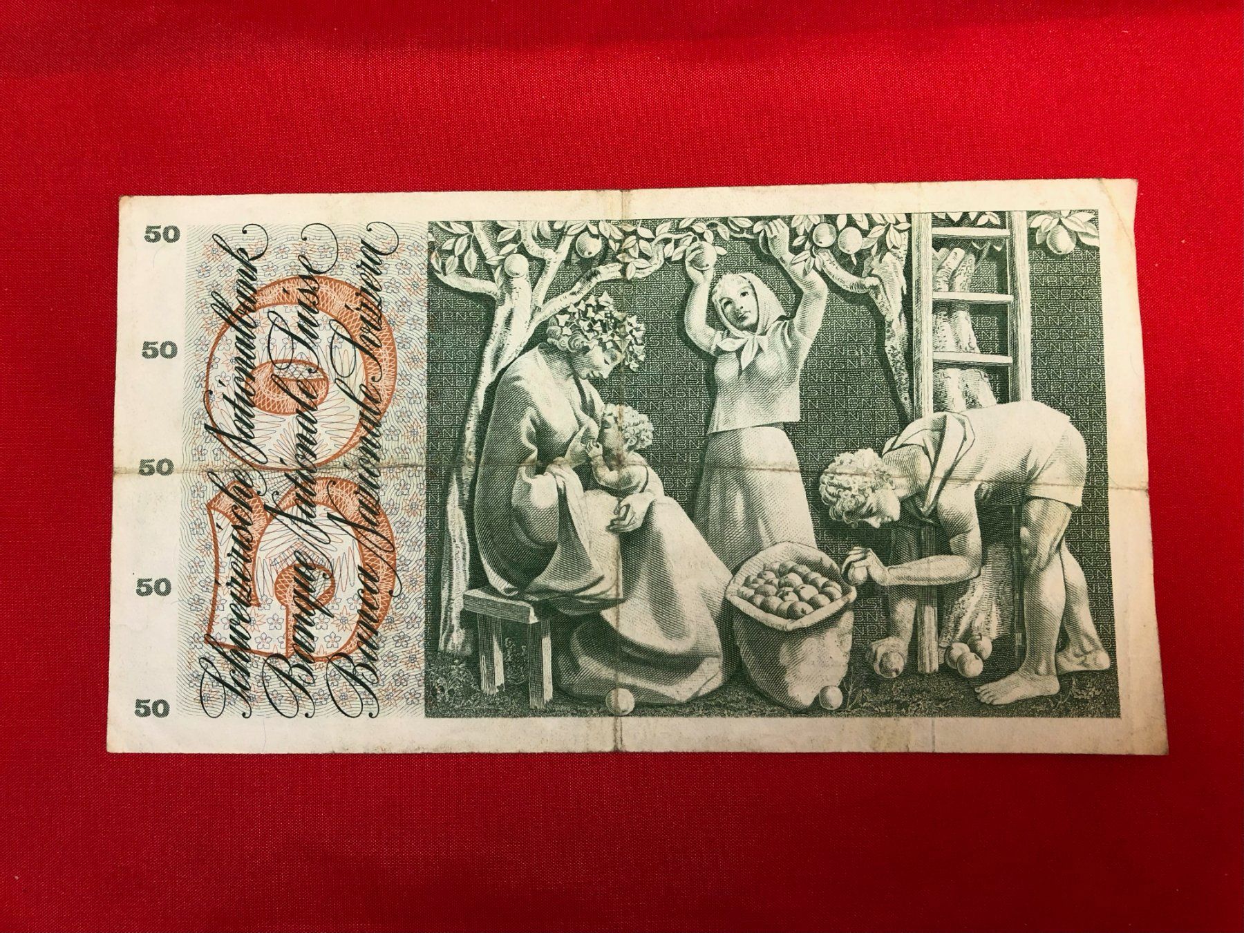 Banconote: 50 Franken Note der Serie 5 – Usato da Wolhusen venduto da albaro01 1