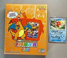 Sealed New Charizard Glurak Dracaufeu Promo Box Pokemon Card