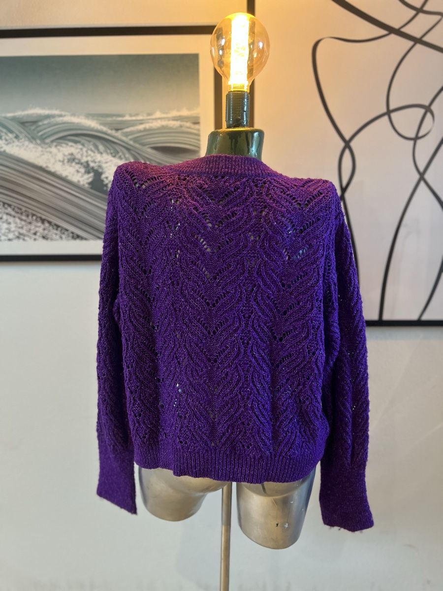 Morgan Maglioni & Felpe: Morgan Strickpullover, lila/violett, Gr M – Usato da Murten venduto da Rebelle_en_Style 1