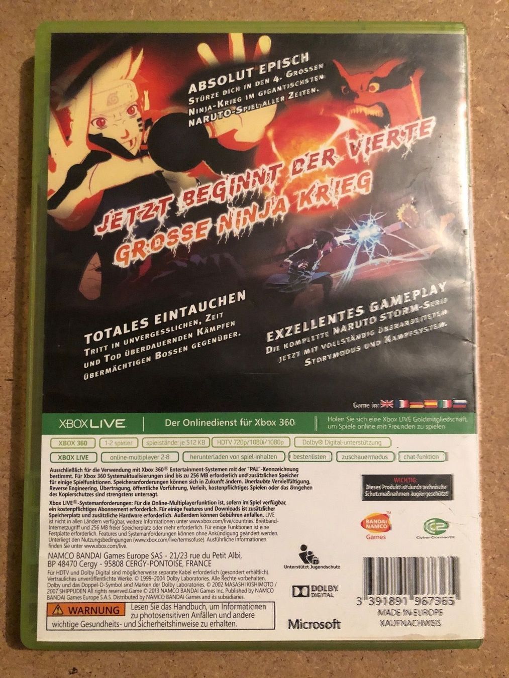 Giochi: Naruto Ultimate Ninja Storm 3 Xbox 360 – Usato da Kestenholz venduto da Mad18 1