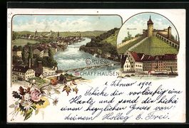 Litho Schaffhausen, Ortsansicht, Munoth