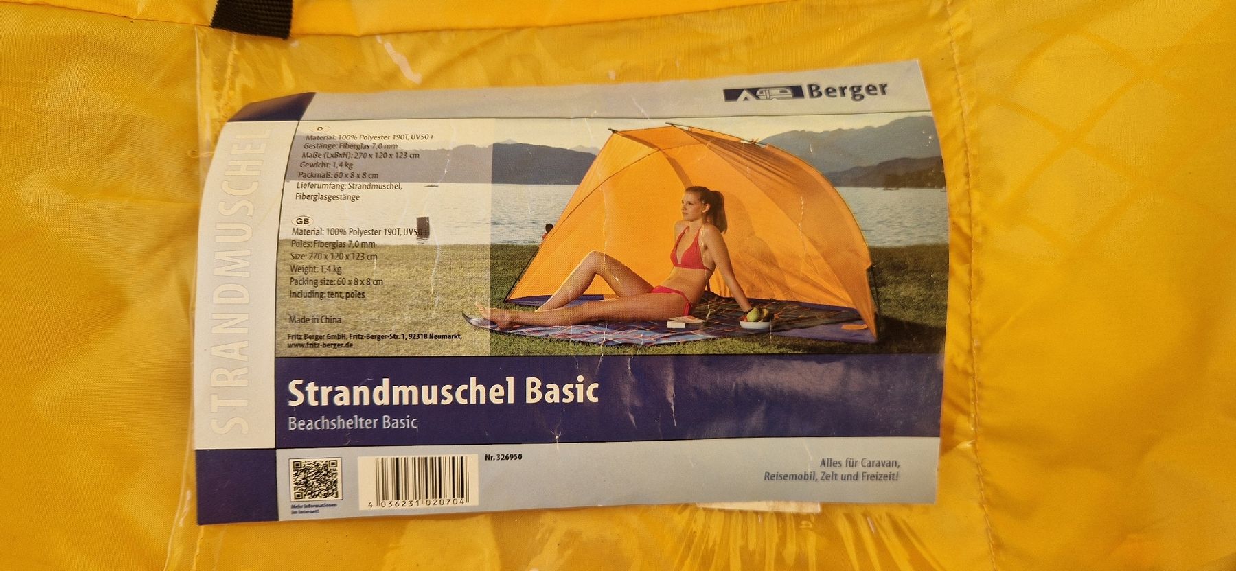 Tende : Strandmuschel – Nuovo (secondo la descrizione) da Ruswil venduto da rf56
