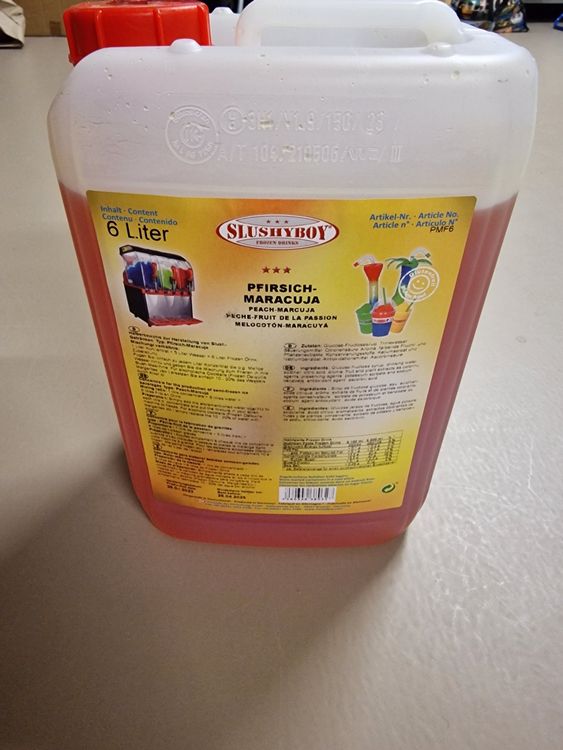 Slushy Sirup Pfirsich-Maracuja 6 Liter Kanister | Kaufen auf Ricardo