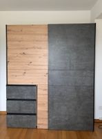 Kleiderschrank Holzoptik mit Schubladen gebraucht