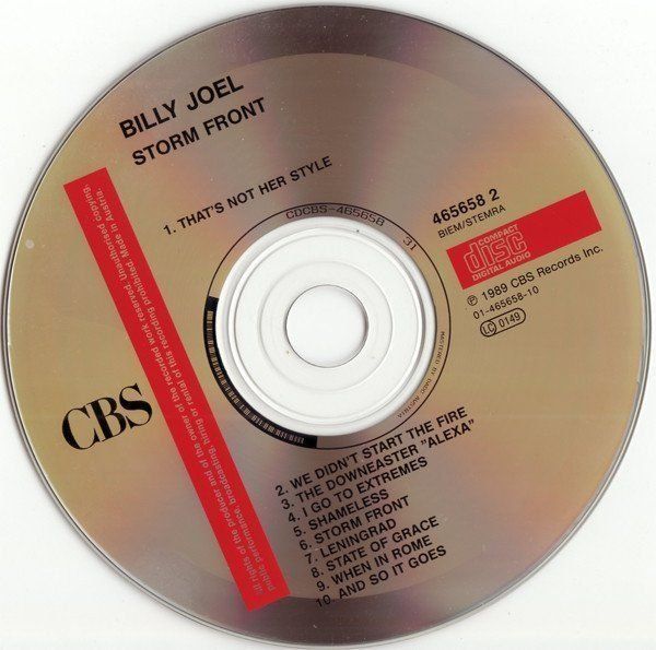 CD: Billy Joel - Storm Fronf – Usato da Unterbäch venduto da kolbar 2
