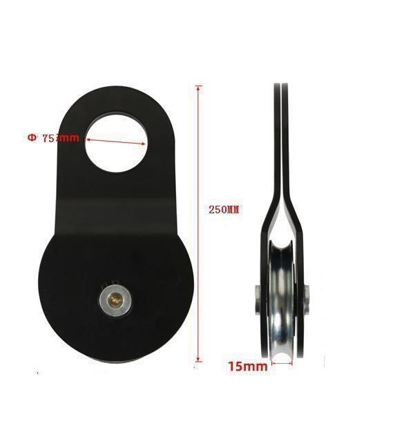 SWAWIS Umlenkrolle Forst 10t Tragkraft - Seilrolle Für Seilwinde & Offroad