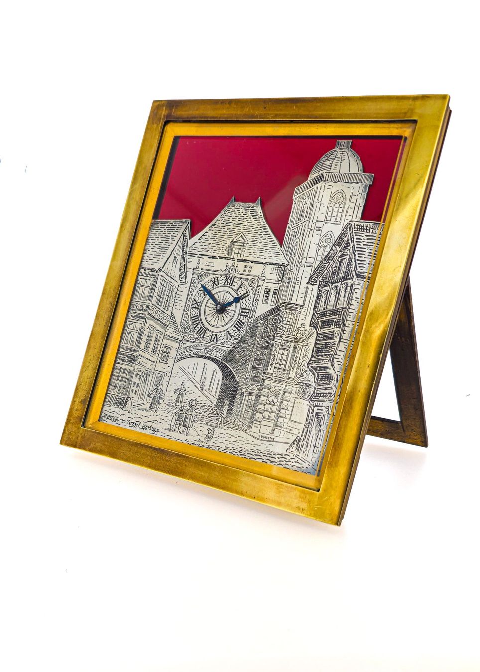 Swiss Uhren: Tischuhr aus Messing mit Berner Turm – Gebraucht aus Lugano von R.Riccardo 1