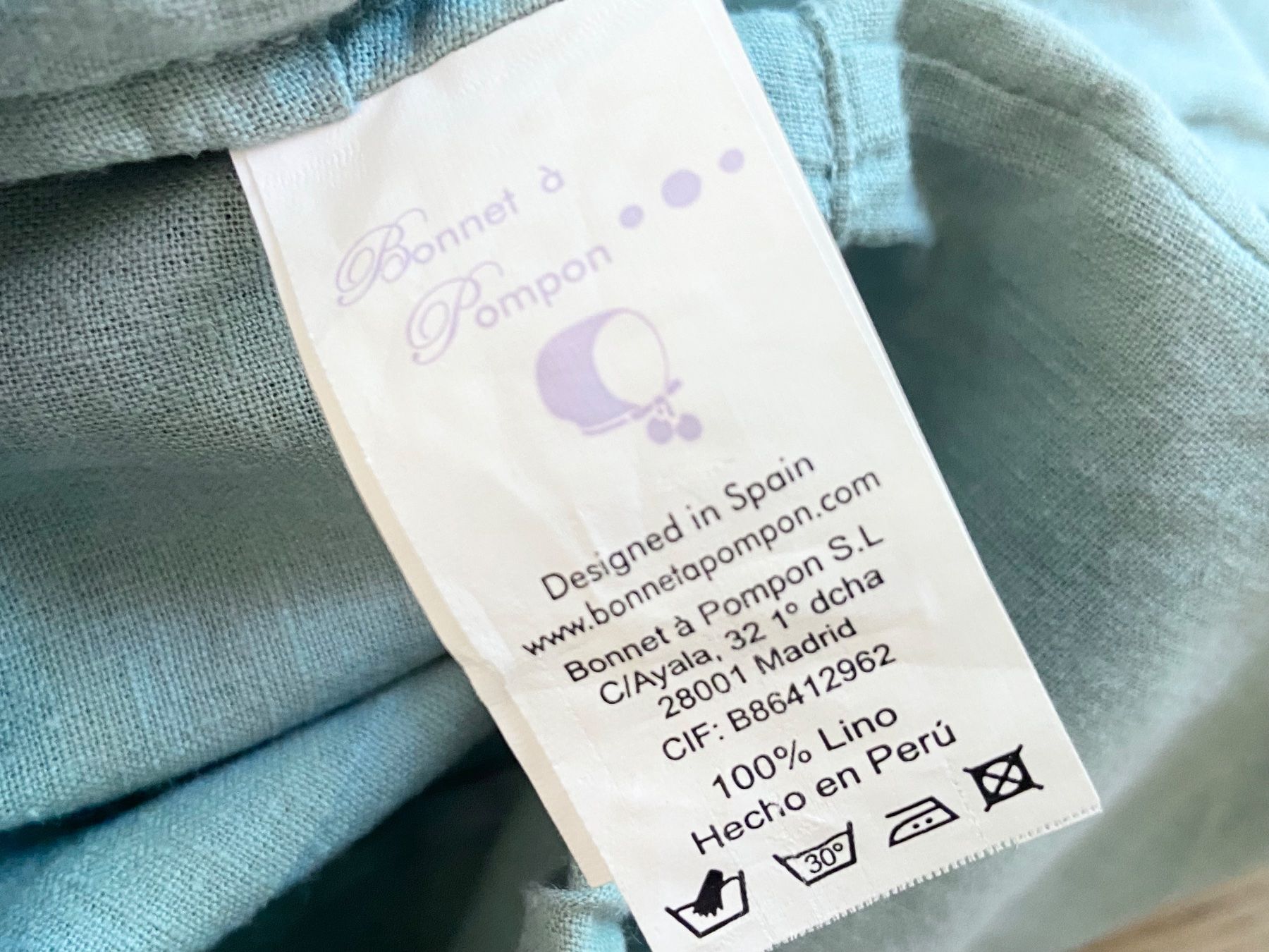 Pantaloni: Bonnet a Pompon, Hose, Gr. 68, Leinen – Usato da Zürich venduto da Pokimoki_1 3