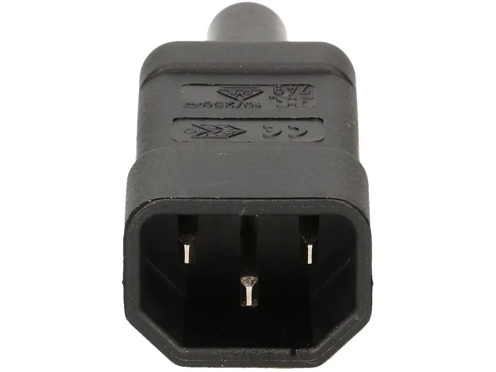 Stecker: Apparatestecker LNPE 10A/250V schwarz – Neu und originalverpackt aus Flums von Atutto 1