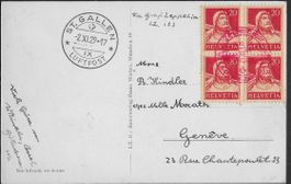 1929 Zeppelin Karte + CH Fahrt o St. Gallen interess. ab 1.-