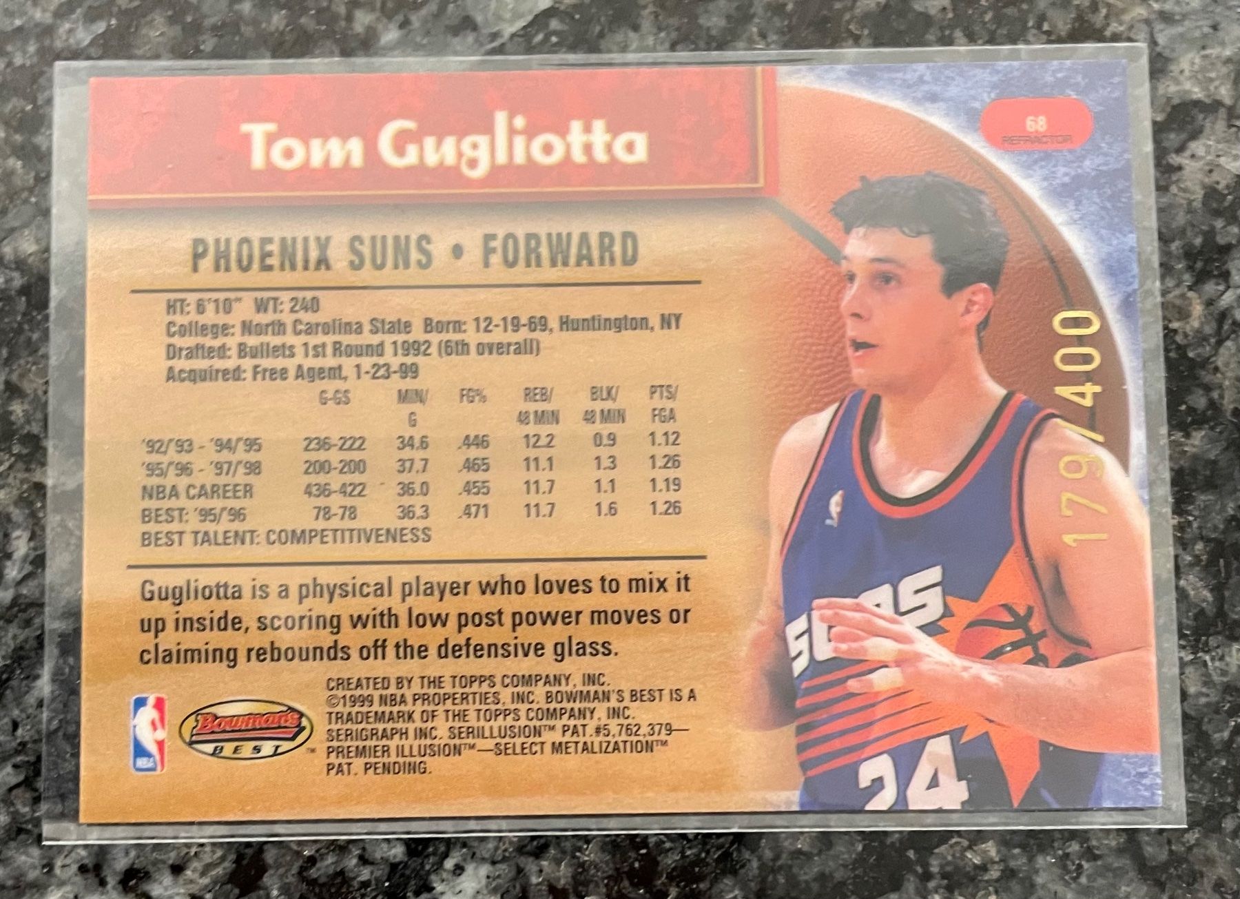 Nba Carte collezionabili: NBA Tom Gugliotta Bowmans Best Refractor Card /400 – Nuovo (secondo la descrizione) da Muttenz venduto da joba23 1