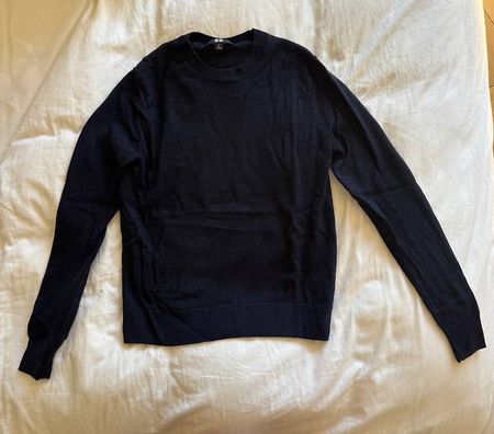 Uniqlo Kaschmirpullover Gr. S in Dunkelblau - neuwertig
