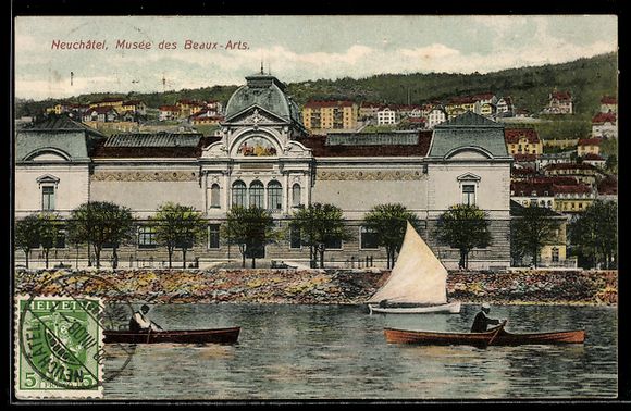 Cartes postales: AK Neuchâtel, Musée des Beaux-Arts – D'occasion à Berlin par bartko-reher