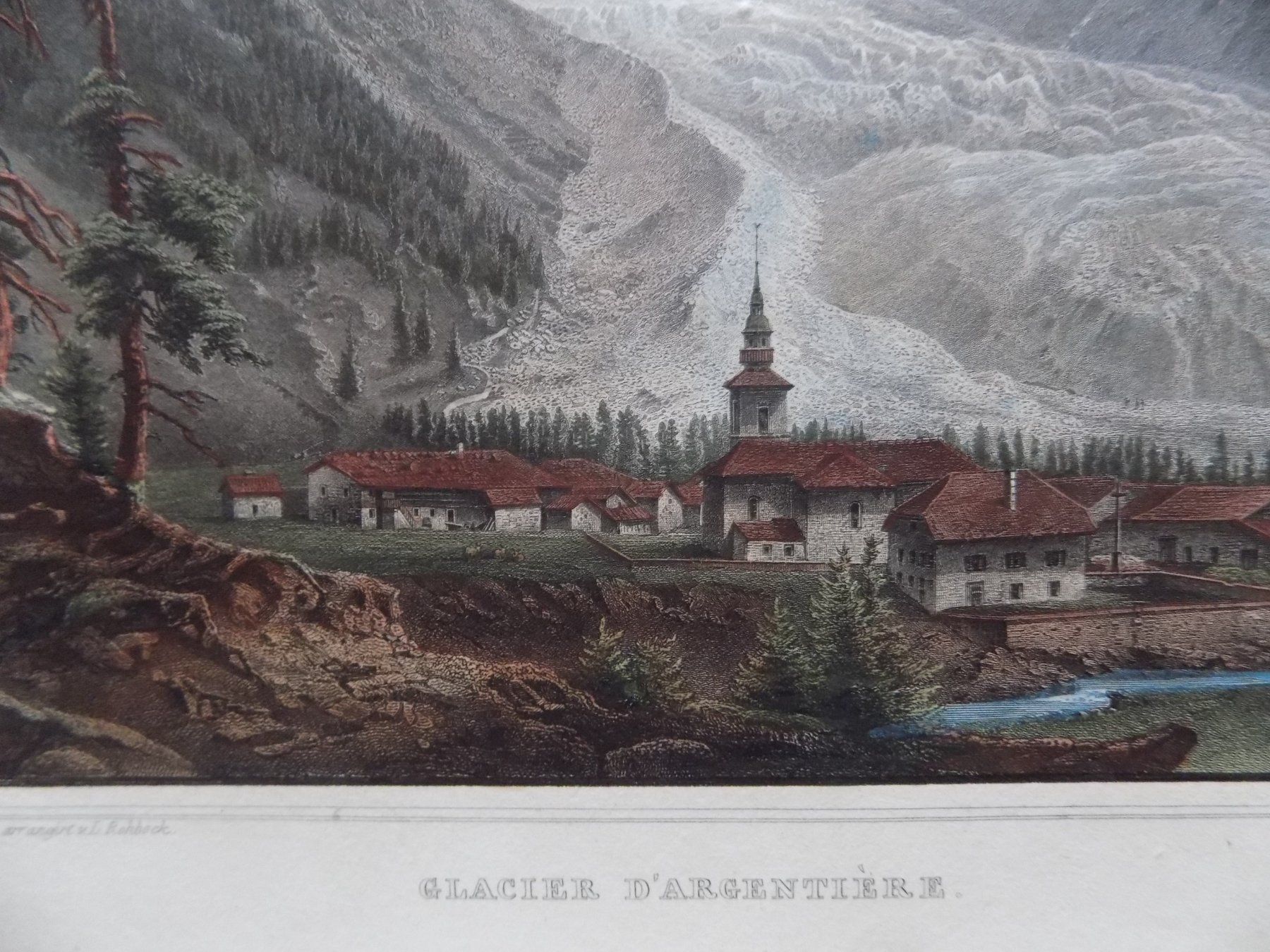 Stiche: Glacier d'Argentière – Gebraucht aus Risch von Antikfee 1