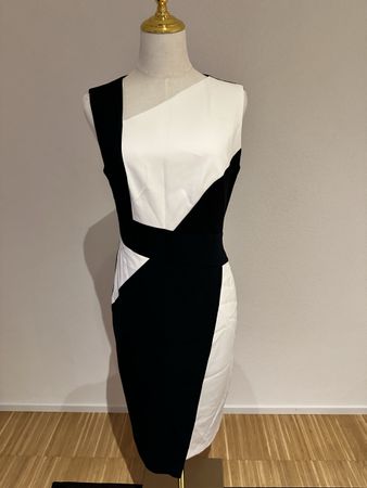 Dress black and white by M&S size UK 10