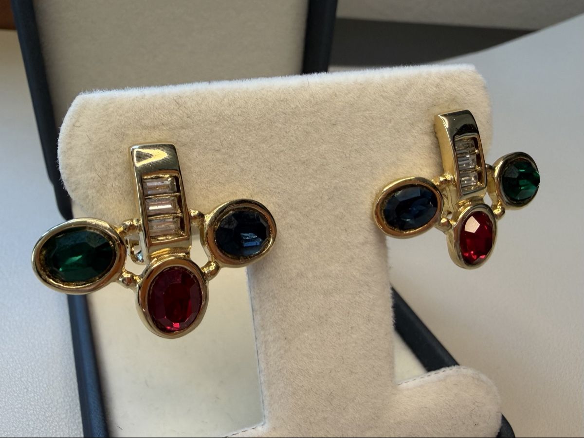 Ohrringe & -stecker: Vintage Ohrringe Clips Luxus Modeschmuck – Gebraucht aus Lamone von LaCantinaMagica 2