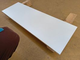 Spanplatte weiss beschichtet 16 mm, 93 x 30 cm, 1 Stück