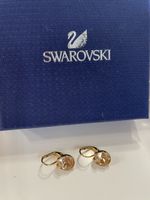 Ohrringe Swarovski goldfarben mit Zirkonia neuwertig