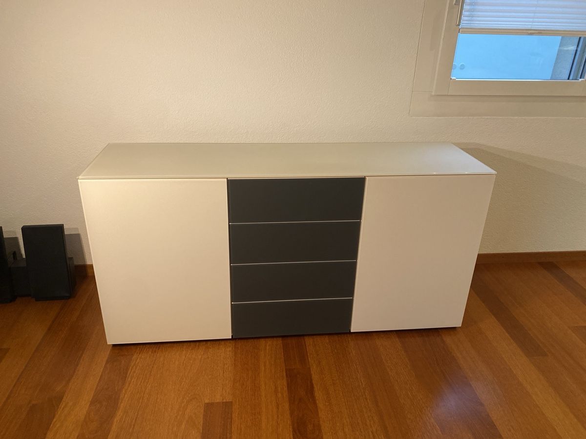 Cassettiere: Sideboard weiss und anthrazit – Usato da Horw venduto da MOPA27