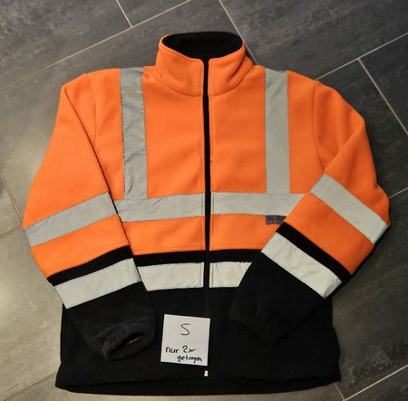 Fleece-Jacke orange LANDI, Grösse S, Neuwertig!