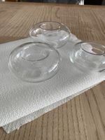 3 Schwimm- Teelichthalter
