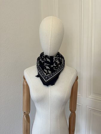 Zara Man Scarf Bandana, Navy Blue - Excellent!