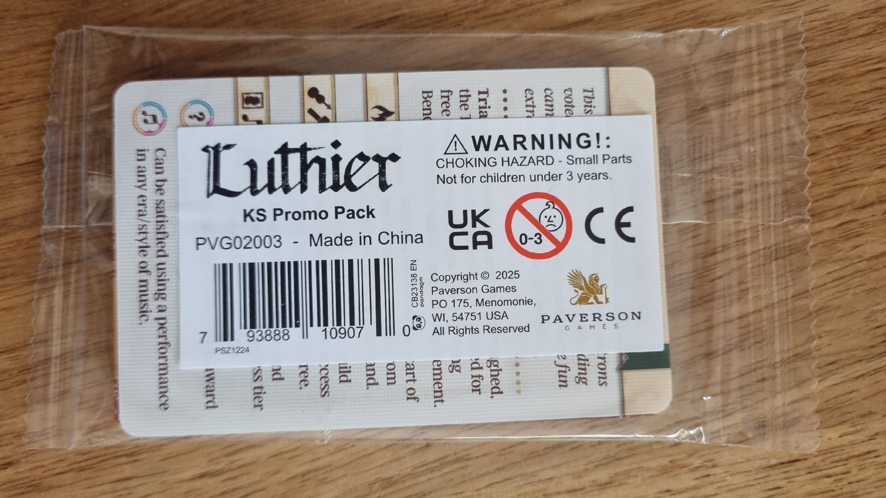 Giochi: Luthier Promo Pack. Englisch – Nuovo e nell'imballaggio originale da Brugg AG venduto da jade16