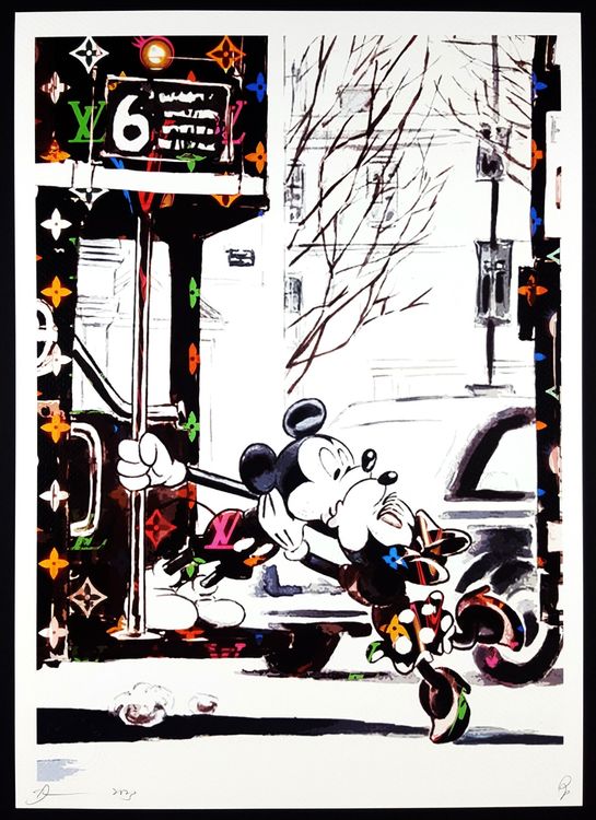 Death NYC Pop Art Druck " Vuitton Minnie Love Mickey Maus | Kaufen auf ...