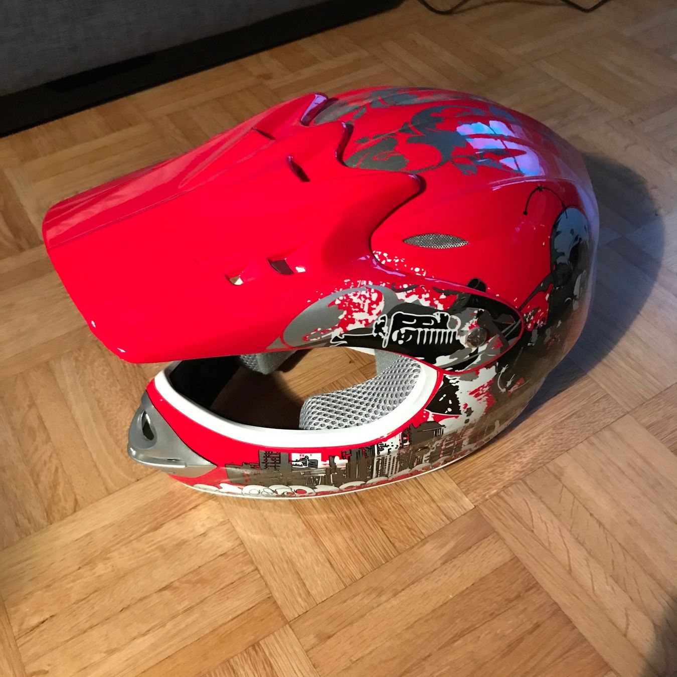 Caschi & visiere: Motocross Helm rot – Nuovo e nell'imballaggio originale da Bern venduto da kaefer555 1