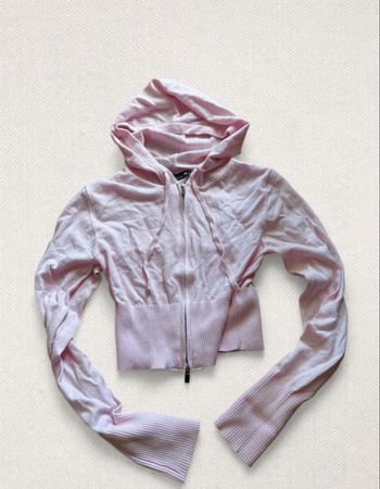 FB Sister Knitwear Kapuzenpullover rosa Grösse M neu