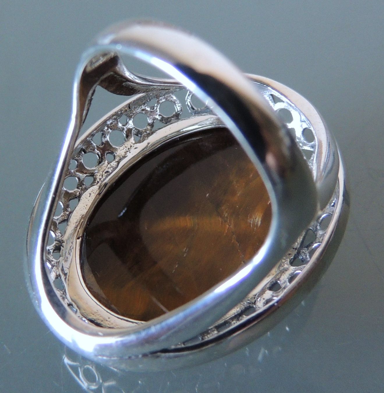 Anelli: Tigerauge Silber 925 Fingerring Gr. 57 – Nuovo e nell'imballaggio originale da Waldenburg venduto da schaller707 6