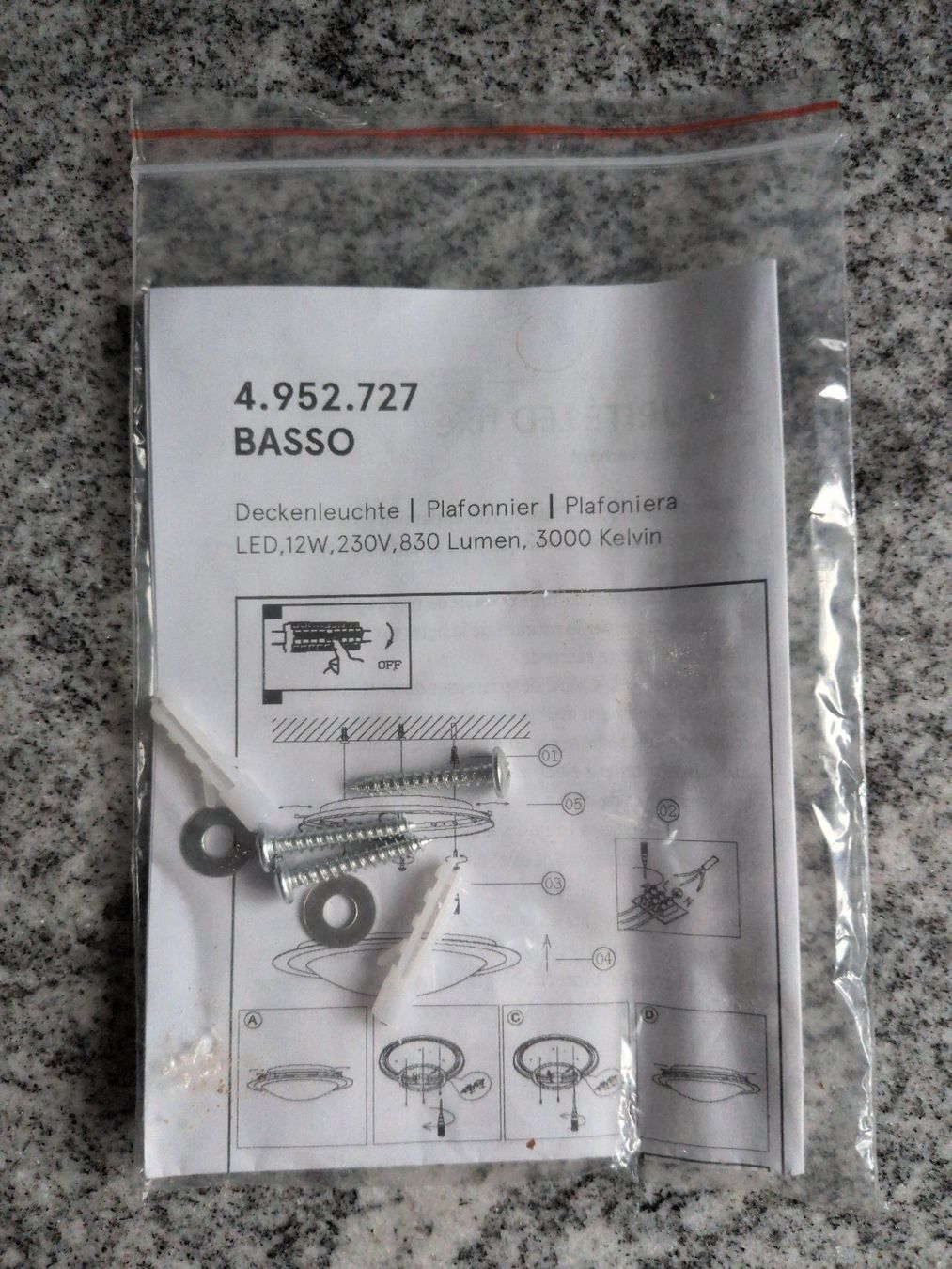 Kronleuchter & Deckenlampen: Deckenleuchte Basso – Neu und originalverpackt aus Wädenswil von Mamacita60 3