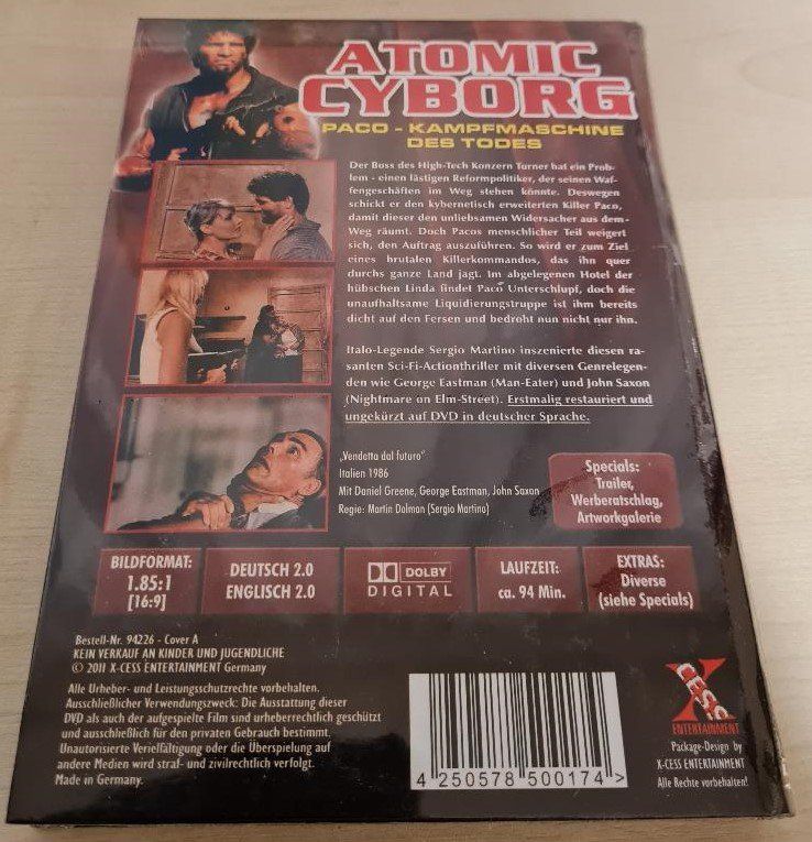 Tutti i DVDs: Atomic Cyborg *Kleine Hartbox* – Nuovo e nell'imballaggio originale da Wettingen venduto da Reviled 1
