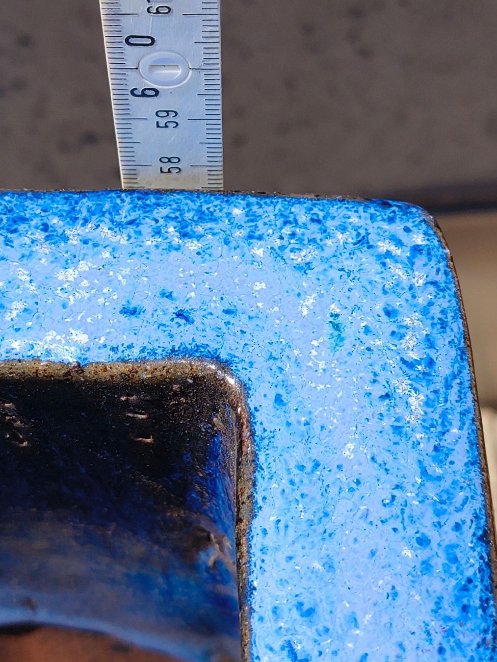 Pots de fleurs: Blumentopf  eckig blau – D'occasion à Jona par odloreg 3