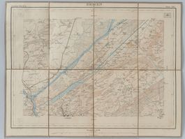 Landkarte Siegfriedatlas Blatt 202 Emmen 1888 Luzern